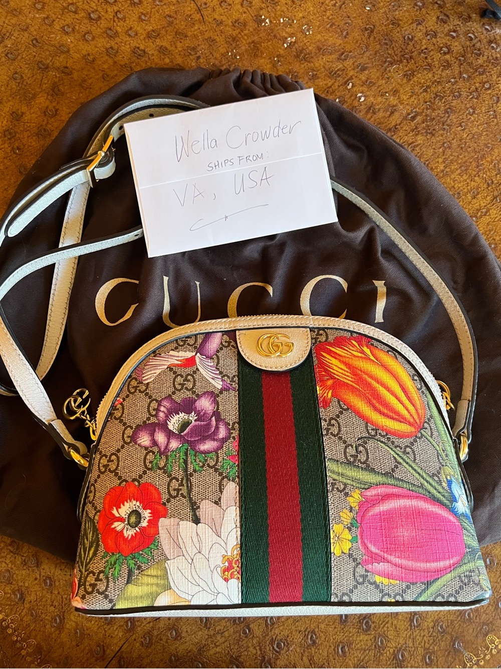 Authentic Gucci Ophidia dome bag